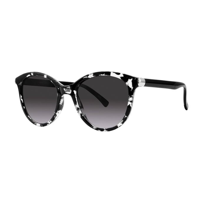 Clearwater Round Optical Sunglasses with Soft Pouch, Black Marble - ReadingGlasses.CO/