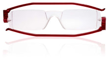 Load image into Gallery viewer, Nannini Compact 1 Italian Made Folding Reading Glasses with Case; Red [+1.00 diopter]
