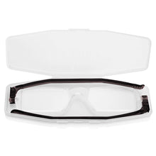 Load image into Gallery viewer, Nannini Compact 1 Italian Made Folding Reading Glasses with Case; Gloss Black [+3.00 diopters]