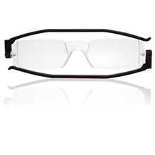 Load image into Gallery viewer, Nannini Compact 1 Italian Made Folding Reading Glasses with Case; Gloss Black - ReadingGlasses.CO/