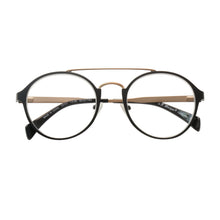 Load image into Gallery viewer, New Dawn Optical Reading Glasses for Men &amp; Women by Aj Morgan; Black/gold  [+2.50]