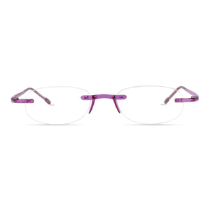 Front view Amethyst Gels Reading glasses by Scojo ReadingGlasses.CO