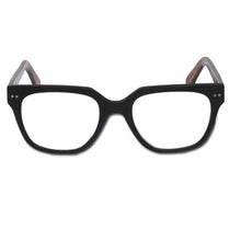 Load image into Gallery viewer, Straight on view of Shakespeare reading glasses, black and tortoise. Available at ReadingGlasses.CO.