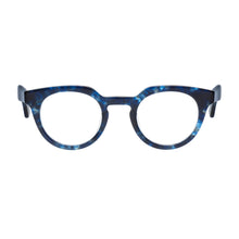 Load image into Gallery viewer, Front view of Dark Blue Multicolor readers by AJ Morgan . Buy them at ReadingGlasses.CO/