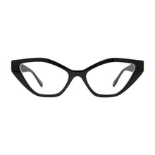 Load image into Gallery viewer, Straignt-on front view of black and zebra Maiden Lane Optical Reading Glasses by Scojo® available at ReadingGlasses.CO/