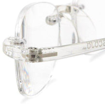 Load image into Gallery viewer, Extreme close-up view of Crystal Clear Gels Reading Glasses by Scojo New York