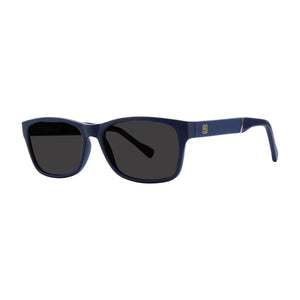 3/4 view of Laguna Optical Sunglasses in matte navy blue
