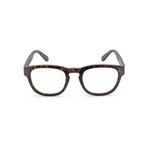 Front view of Nuovo Paris Black Reader by Nannini Italy in Tortoise