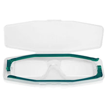 Load image into Gallery viewer, Nannini Compact 1 Italian Made Folding Reading Glasses with Case; Teal - ReadingGlasses.CO/
