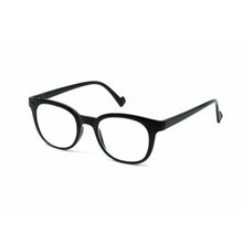 Load image into Gallery viewer, 3/4 view of black POP reading glasses by Nannini Italy. Available at ReadingGlasses.CO/
