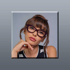 Pretty Woman Optical-quality Reading Glasses with case, Burgundy; by VisAcuity - ReadingGlasses.CO/