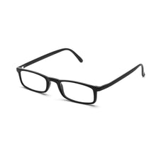 Load image into Gallery viewer, 3/4 view of black Quick 7.9 reading glasses by Nannini. Available from Reading Glasses.CO/.