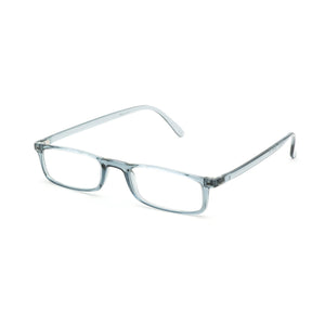 Quick 7.9 Italian reading glasses grey gray reading glasses from Nannini 3/4 view