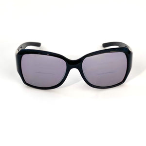 front view of Lolita Bifocal Sun Readers for Women in BLACK ; by VisAcuity - ReadingGlasses.CO/