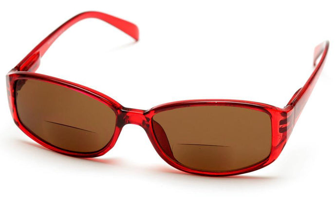 Boogie Bifocal Red Reading Sunglasses by VisAcuity - ReadingGlasses.CO/