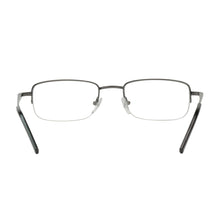 Load image into Gallery viewer, Back, rear view of silver rimless Mr. Wilson Reading Glasses. Available from ReadingGlasses.CO/