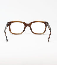 Load image into Gallery viewer, Bumbry Optical Reading Glasses with Pouch, Brown stripe, by Aj Morgan +2.50 +3.00