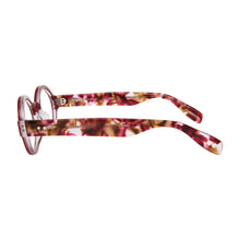 Load image into Gallery viewer, Side temple view bleeker st ruby tortoise reading glasses by scojo style no 130.  Buy them at ReadingGlasses.CO  