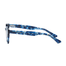 Load image into Gallery viewer, Side view of Dark Blue Multicolor readers by AJ Morgan . Buy them at ReadingGlasses.CO/