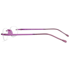 Temple side view of Amethyst Gels Reading glasses by Scojo ReadingGlasses.CO 