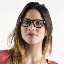 Load image into Gallery viewer, Woman wearing Nuovo Paris Readers by Nannini Italy in Tortoise