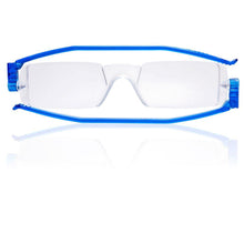Load image into Gallery viewer, Nannini Compact 1 Italian Made Folding Reading Glasses with Case; Blue - ReadingGlasses.CO/