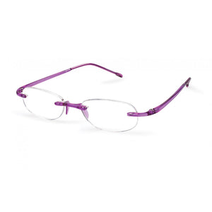 3/4 view Amethyst Gels Reading Glasses by Scojo ReadingGlasses.CO/
