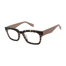 Load image into Gallery viewer, Angled view of Benson Brown Beige Tortoise reading glasses by Scojo style 2622 buy them at Reading glasses.CO