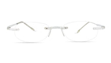 Load image into Gallery viewer, Direct front-on view of Crystal Clear Gels Reading Glasses by Scojo New York