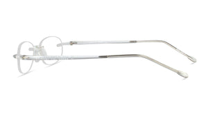 Side view of temple or arm, Crystal Clear Gels Reading Glasses by Scojo New York