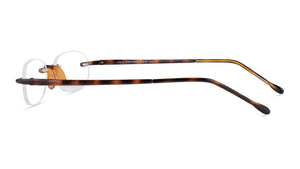 Side view of temple or arm, Tortoise Shell Gels Reading Glasses by Scojo New York
