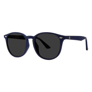 Panama Ophthalmic-grade Unisex Sunglasses with Soft Pouch, Navy Blue
