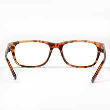 Load image into Gallery viewer, Rear view view of Celebrity Focus Bifocal Tortoise Reading Glasses on a white background. Style R.2014.B/C.TS. Buy them at ReadingGlasses.CO/