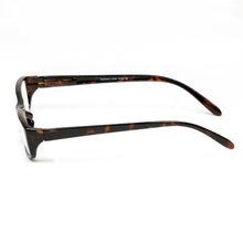 Load image into Gallery viewer, side temple view of Dobie Tortoise Reading Glasses with Case by Scojo New York