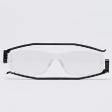Load image into Gallery viewer, Folded view Nannini Compact 2 fold Readers in Black readers by Nannini Eyewear.  Find them at ReadingGlasses.CO 